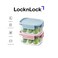 LocknLock Classic Plus Rectangle Food Container 385ml (PACK of 2) &ndash; Airtight Leakproof, BPA-Free, Microwave &amp; Freezer Safe