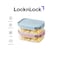 LocknLock Classic Plus Rectangle Food Container 420ml (PACK of 2) &ndash; Airtight Leakproof, BPA-Free, Microwave &amp; Freezer Safe
