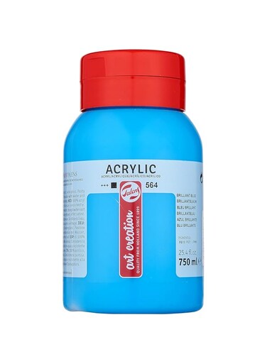 Talens Art Creation Acrylics, 750ml Jars, BRILL BLUE