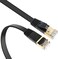 GamerTek CAT 8 Flat Ethernet Cable 15M &ndash; High-Speed Gaming LAN Cable, Gold-Plated Connectors &ndash; Black