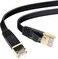 GamerTek CAT 8 Flat Ethernet Cable 15M &ndash; High-Speed Gaming LAN Cable, Gold-Plated Connectors &ndash; Black