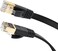 GamerTek CAT 8 Flat Ethernet Cable 15M &ndash; High-Speed Gaming LAN Cable, Gold-Plated Connectors &ndash; Black