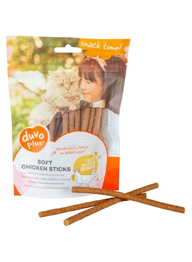 Duvo+ Soft Chicken Sticks for Cats 50g