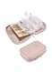 NOSKIN Jewelry Travel Organizer Case Transparent Jewelry Storage Book Ring Binder Jewelry Bags Clear Booklet Zipper Pouch Bag for Necklaces, Earrings, Rings, Bracelets, Pink