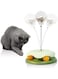Azonee Cat Ball Toy with Treat Ball, Cat Treat Dispenser Toy with Roller Track Ball Leakage Design Cat Food Toy with Automatic Slow Feeder Ball Promotes healthy eating habits and provide entertainment