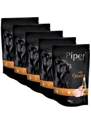 Piper Dog Food with Quail,500g&times;5