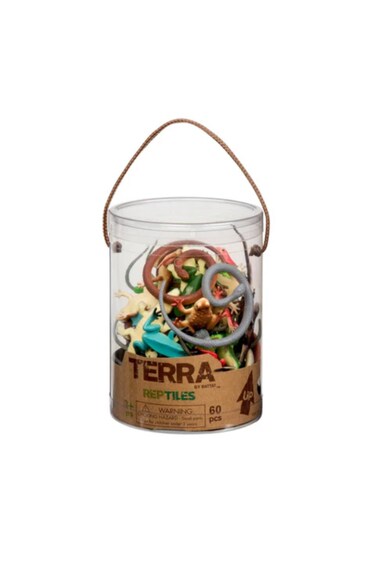Terra Tub of Reptiles Animal Figures 60pcs AN2875Z