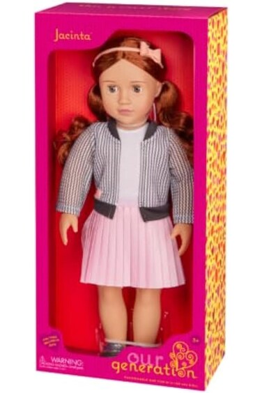 Our Generation Jacinta Doll With Jacket And Skirt