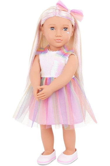 Our Generation Iris Doll With Unicorn Outfit 18 Inches