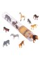 Terra 12-Pcs Wild Animals 4-8cm AN2879Z