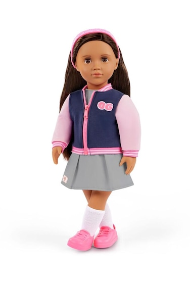 Our Generation Doll With School Outfit And Bomber Jacket BD31741Z