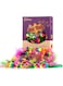 Chiwava 24PCS 5" Rattle Cat Toys Mice with Feather Rainbow Rope Mouse Kitten Interactive Toy Assorted Color