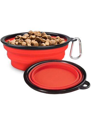 My Dog Accessories 350Ml Portable Travel Pet Folding Collapsible Silicone Dog Puppy Bowl collapsible dog water bowl