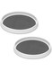 25cm Non-Skid Turntable Lazy Susan Organizer [2 Pack] - Spinning Rack for Cabinet Table Top, Pantry Organization Storage, Kitchen, Fridge, Vanity, Countertop, Under Sink Organizing, Spice Spinner