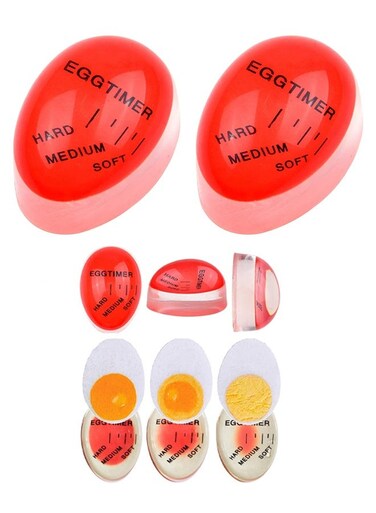 PCS Egg Timer Heat Sensitive Egg Shaped Boiler Timer Egg Cooker Perfect Gadget Colour Changing Indicator For Soft Medium Hard Boiled Eggs Safe Kitchen Aid Tool Gift Cooking Breakfast Home Use
