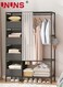 Portable Wardrobe Storage Closet,Clothes Storage Cabinet With Curtain,For Living Room,Bedroom,Clothes Room,Black,105x45x170cm