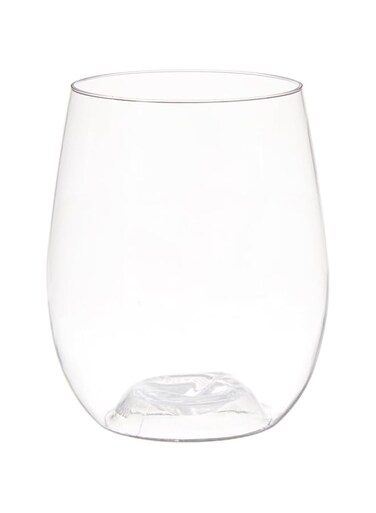 12 Oz Clear Plastic Vino Bello Wine And Cocktail Glass - REUsable, Shatterproof - 2 1/2" X 2 1/2" X 3 3/4" - 10 Count Box - Restaurantware