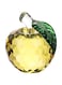 FRECI Christmas Crystal Apple Figurine Craft Collection Home Decoration Car Ornaments Figurine Miniature Souvenir Gifts - Yellow