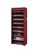 Sulfar Shoe Rack Organizer Storage with Dustproof Cover - 10-Tier Free Standing Shoe Racks Cabinet for Closets,Shoe Stand,Shoe Shelf Storage (Wine Red)