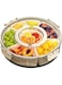 Divided Serving Tray with Lid and Handle, Fruit Containers for Fridge, Snack Box Container, Divided Storage Box for Platters, for Serving Food Outdoor Party, Snack Cracker and Spice Organizer