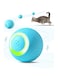 ZALBYUY Intelligent Interactive Cat Toys Ball with LED Lights, Cat Toys, Automatic Moving Rolling Ball for Indoor Cats, Cat Automatic Toy