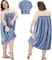 Bath Wrap for Women, 2 Sets Womens Wrap Towel with Hair Towel Plus Size Bath Towel Wrap Shower Dress Towel Spa Wraps for Women&#39;s Bathrobe, For Sauna Beach Pool Gym Trave (Blue)