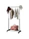 WT-EASYCARE Cloth Hanger   Steel and Plastic Multipurpose Garments Rack   Clothes Hanging Rail with Bottom Shelves for Shoes, Hats   Clothes Rack and Closet Organizer   Freestanding Clothes Hanger
