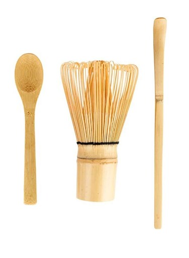 Matcha Whisk, Spoon, and Scoop Matcha Tea Set, Matcha Bamboo Accessories,Perfect Set to Prepare a Traditional Cup of Matcha