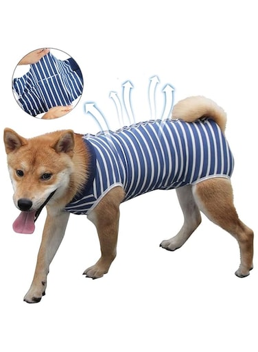 Coppthinktu Dog Recovery Suit for Abdominal Wounds or Skin Diseases, Breathable Dog Surgery Recovery Suit for Dogs, E-Collar Alternative After Surgery Wear Anti Licking Wounds