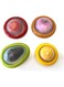 halteoly 4PC Silicone Fruit and Vegetable Storage Containers Set for Fridge, Onion Storage Container, Avocado keeper,Tomato Saver,and Lemon holder