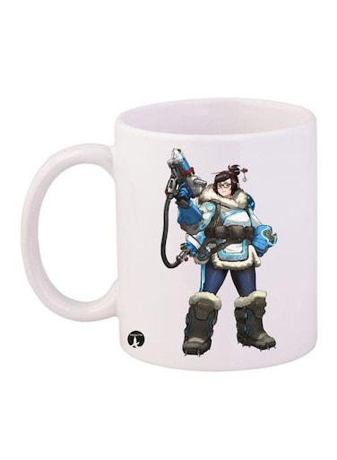 Overwatch Printed Mug White/Blue