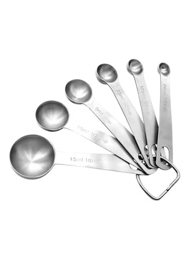 Stainless Steel Measuring Spoons Set Silver