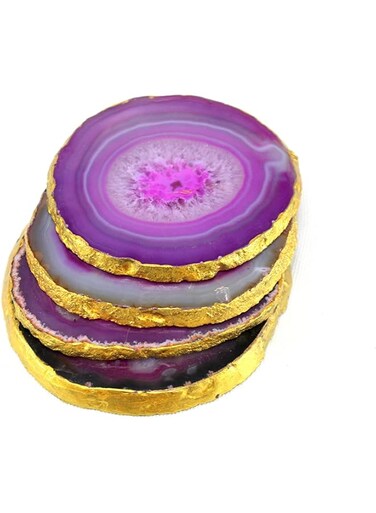 eSplanade Agate Coasters Set Of 4