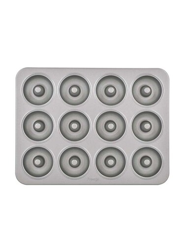 12-Piece Cup Mini Donut Pan Chrome 2.4x23.4x19.4cm