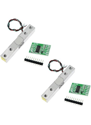 Reland Sun 2sets 1KG 5KG 10KG 20kg Load Cell Weight Sensor Electronic Kitchen Scale + HX711 AD Weighing Module (5KG)