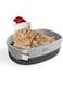 All For Paws Lamb Oval Cat Bed, Gray, 2129