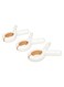 Pro 3 Pieces Home Pro Peg Cloth Silicone Jaws Non Marking Strong Grip Clamps Anti-Slip Colourful Clothing Line Clips Cloth Clips For Socks Towel Underwear Blankets White 9.5x4.5 cm