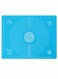 Baking Mat for Pastry Non Stick Dough Pie Crust Rolling Mats, Blue, 40X50CM