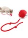 Luvandier Interactive Cat Ball Toy, Interactive Cat Toys, Interactive Dog Ball, Rolling Ball for Cat Dog, Interactive Cat Dog Toys Rolling Ball, Self-Entertainment Pet Supplies (Red)