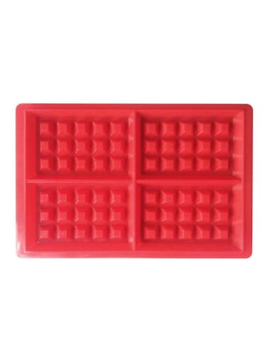 Waffle Mould Red 29cm