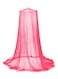 Round Hoop Mosquito Net for Bed, King Size Bed Canopy Hanging Curtain Netting, Princess Round Hoop Sheer Bed Canopy for All Kids Baby Cribs and Adult Beds Fit Twin, Full, Queen (Dark Pink)