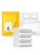 TOUR 4PCS Disposable Travel Bed Sheets Quilt Cover and Pillowcase, Disposable Bedding Travel Bedding Disposable Sheets for Business Travel Hotel Essentials