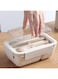 Bpa-Free and Food-Safe Durable, Leak-Proof Lunch Box with Spoon and Fork for Adults and Kids for On-the-Go Meal .