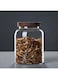 Jorunb Oats Jars with Lid and Spoon, Airtight Oatmeal Container with Measurement Marks, Wide Mouth Portable Mason Jars Breakfast Container for Salads Yogurt Cereal Milk (1250ml)