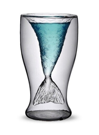 Wall Mermaid Glass Clear