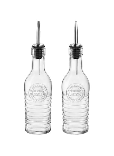 Bormioli Rocco Officina Oil Small Bottile 27CL, 2Pc Set