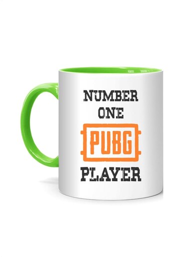 Styles PUBG No. 1 Player Printed Mug White/Green
