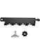 L Hooks, Wall Mount Tool Organizer Rack, Aluminum Alloy Tool Rack for Garage, RV, Van, Truck, Black