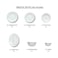 Melrich 26 Pcs Opal ware Dinner set 6 Dinner plate 6 Dessert Plate 6 Soup Plate 6 Bowl 1 Oval Plate 1 Serving Bowl Dishwasher Microwave Safe
