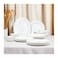 Melrich 27 Pcs Opal ware Dinner Set 6 Dinner plate, 6 Dessert plate, 6 Soup plate, 6 Bowl, 1 Medium &amp; 1 Large Bowl 1 Serving Plate Dishwasher safe Microwave safe Scratch Resistance